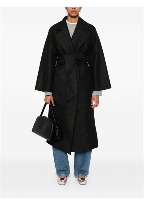 Grey belted virgin wool coat Harris wharf london - women HARRIS WHARF LONDON | A1425MLK180